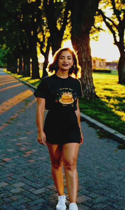 Enjoy the Little Things" Pancake T-Shirt – Cute Kawaii Foodie Graphic Tee