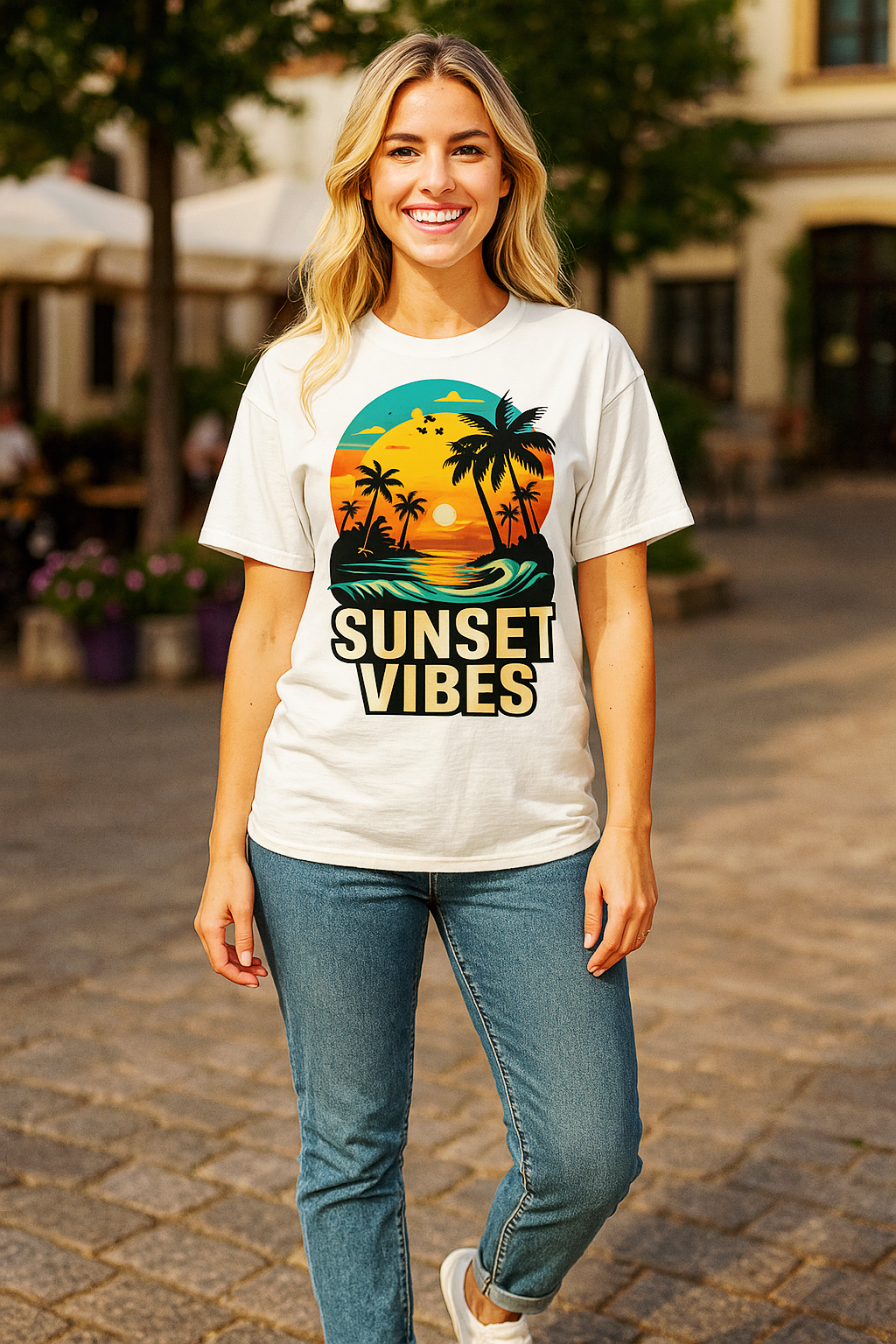 Buyaro™ Sunset Vibes Unisex Classic T-Shirt