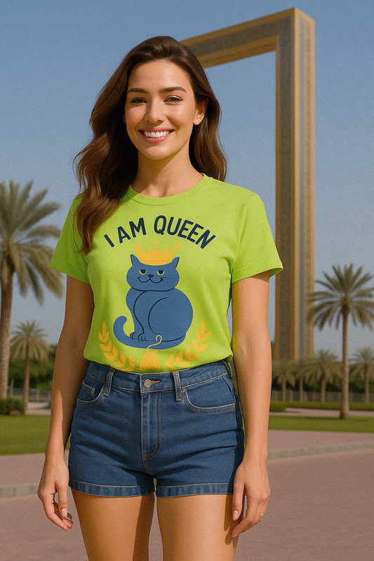 Buyaro™ I Am Queen Cat Unisex Classic T-Shirt