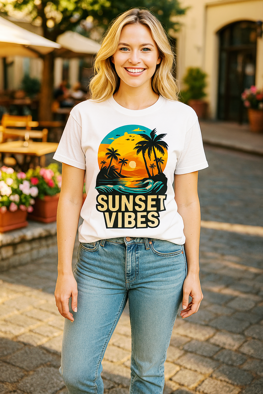 Buyaro™ Sunset Vibes Unisex Classic T-Shirt