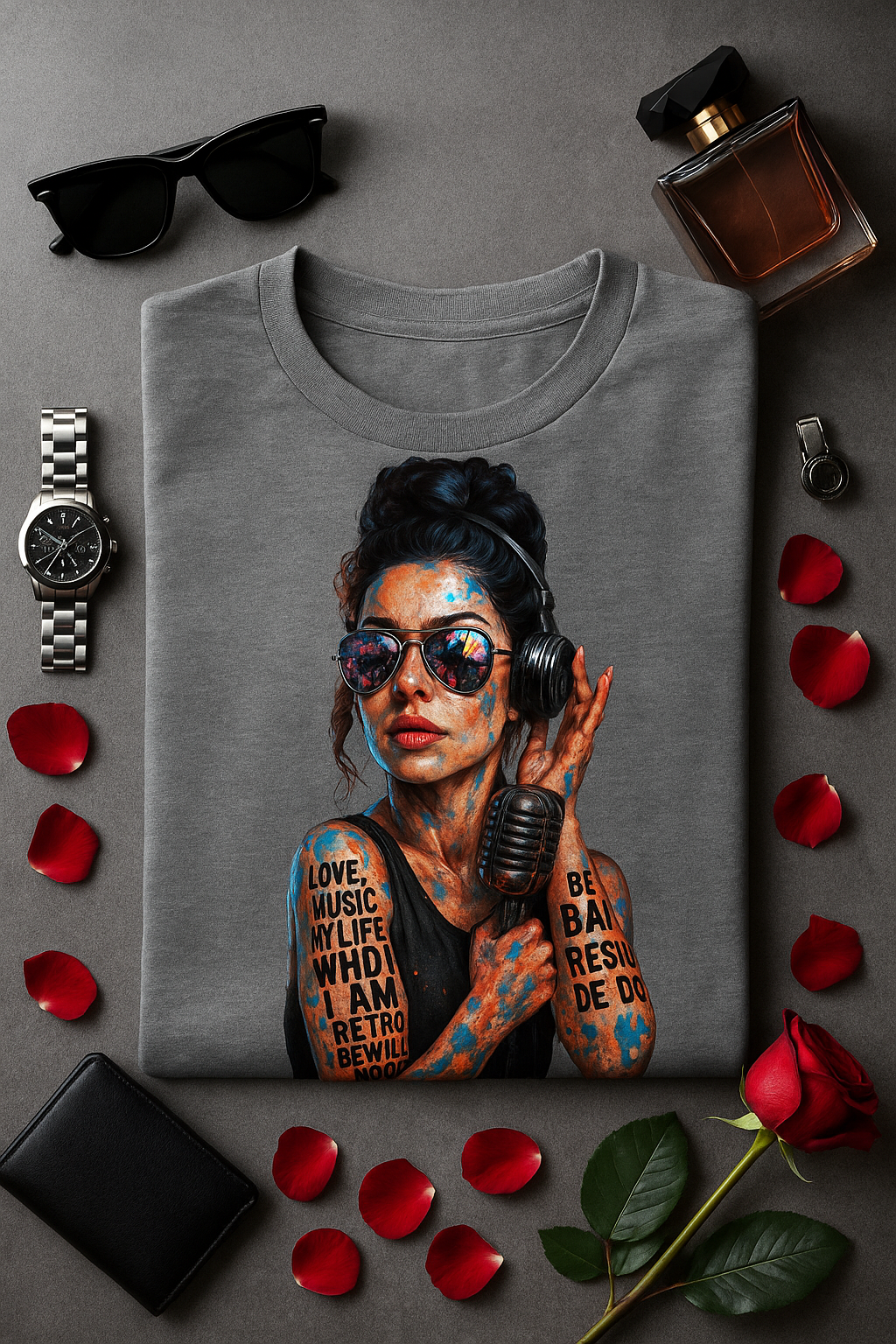 Retro Music Queen Graphic Tee | Buyaro™ Streetwear