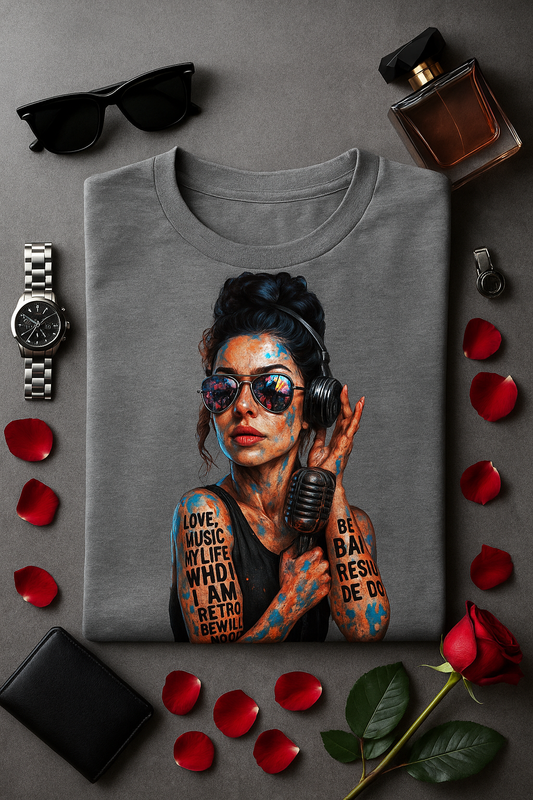 Retro Music Queen Graphic Tee | Buyaro™ Streetwear